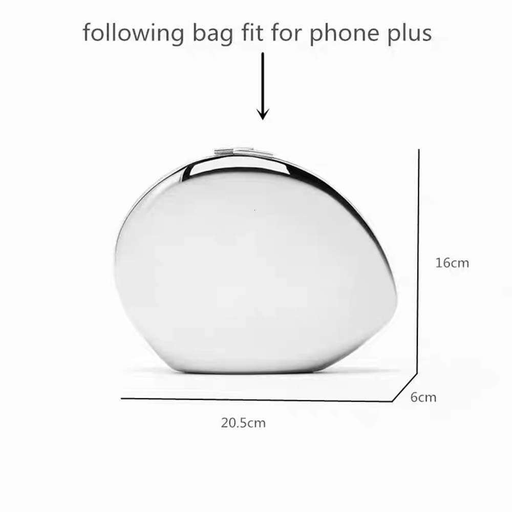 New Semi-Circular Iron Box Fashionable Personality Socialite Evening Bag