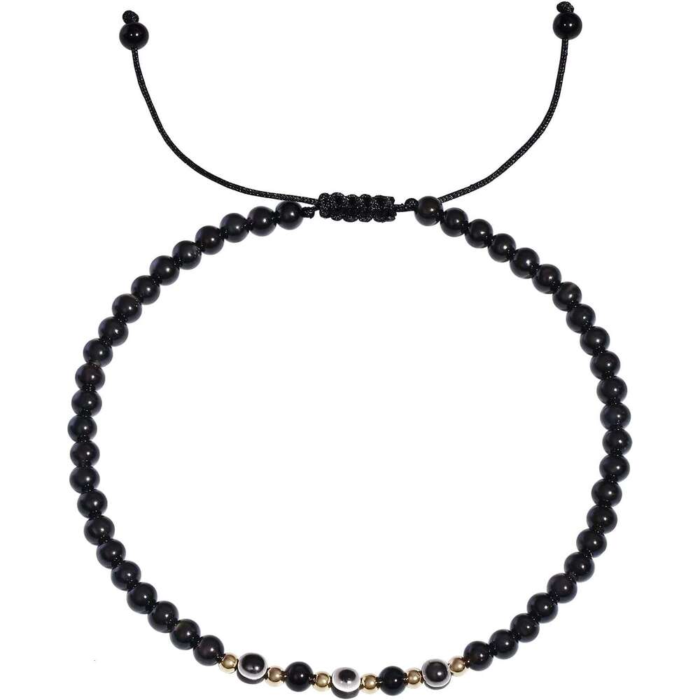 Evil Eye Ankle Bracelets for Women Beads Anklets Beach Accessiory Gemstone Healing Crystal Adjustable