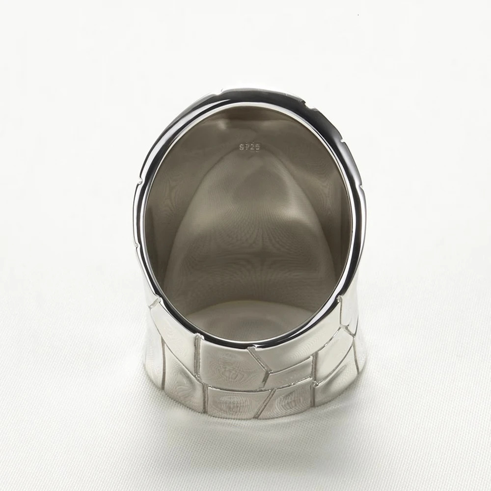 Retro Plain Silver Traditional Method Ring For Women 925 Silver Geometric Irregular Ring Party Birthday Jewelry Gift 250805