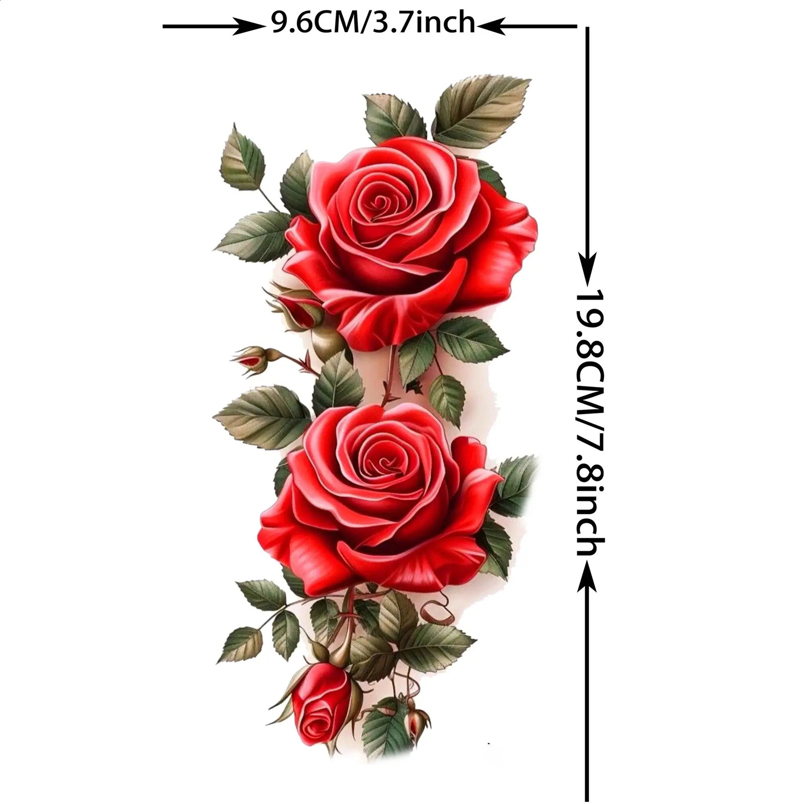 1 Sheet Gorgeous Watercolor Flowers Animals Temporary Tattoos For Women Body Art Tatoos Waterproof Realistic Tattoo Sticker 250809