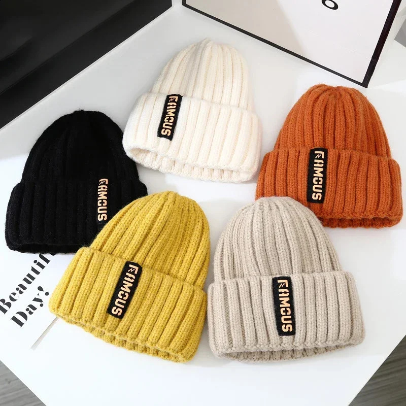 Soft Crochet Knit Beanie Winter Hat for Men Women Unisex Warm Solid Color Cold Cap Fashion Accessory 250805