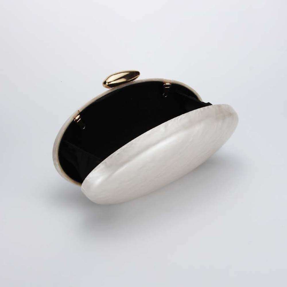 2024 Women's New Single Shoulder Crossbody Irregular Shell Acrylic Fashion Wedding Evening Clutch Bag