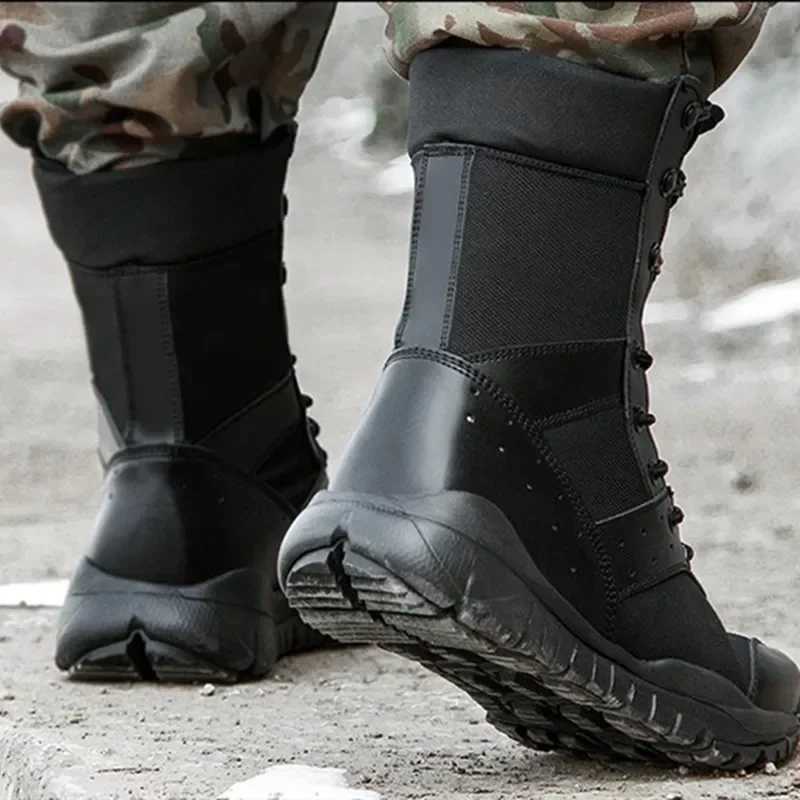 Summer Hiking Boot Men Women Climbing Training Lightweight Waterproof Tactical Boots Outdoor Hiking Breathable Mesh Shoes W250811