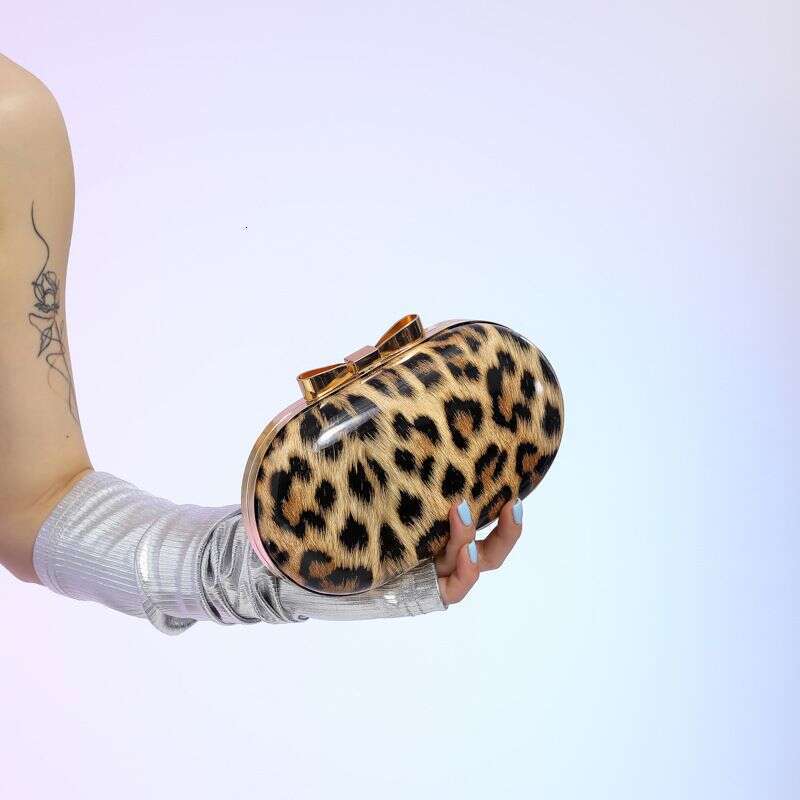 Trendy Leopard Print Handbag 2025 New Summer Fashion Chain Shoulder Elegant Women's Bag