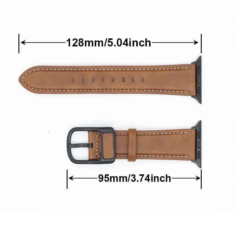 PU Leather Strap for Apple Watch Band 44mm 45mm 41mm 40mm 42mm 46mm Correa Bracelet iWatch Series 4 5 6 SE 7 8 9 10 Ultra/2 49mm W250811
