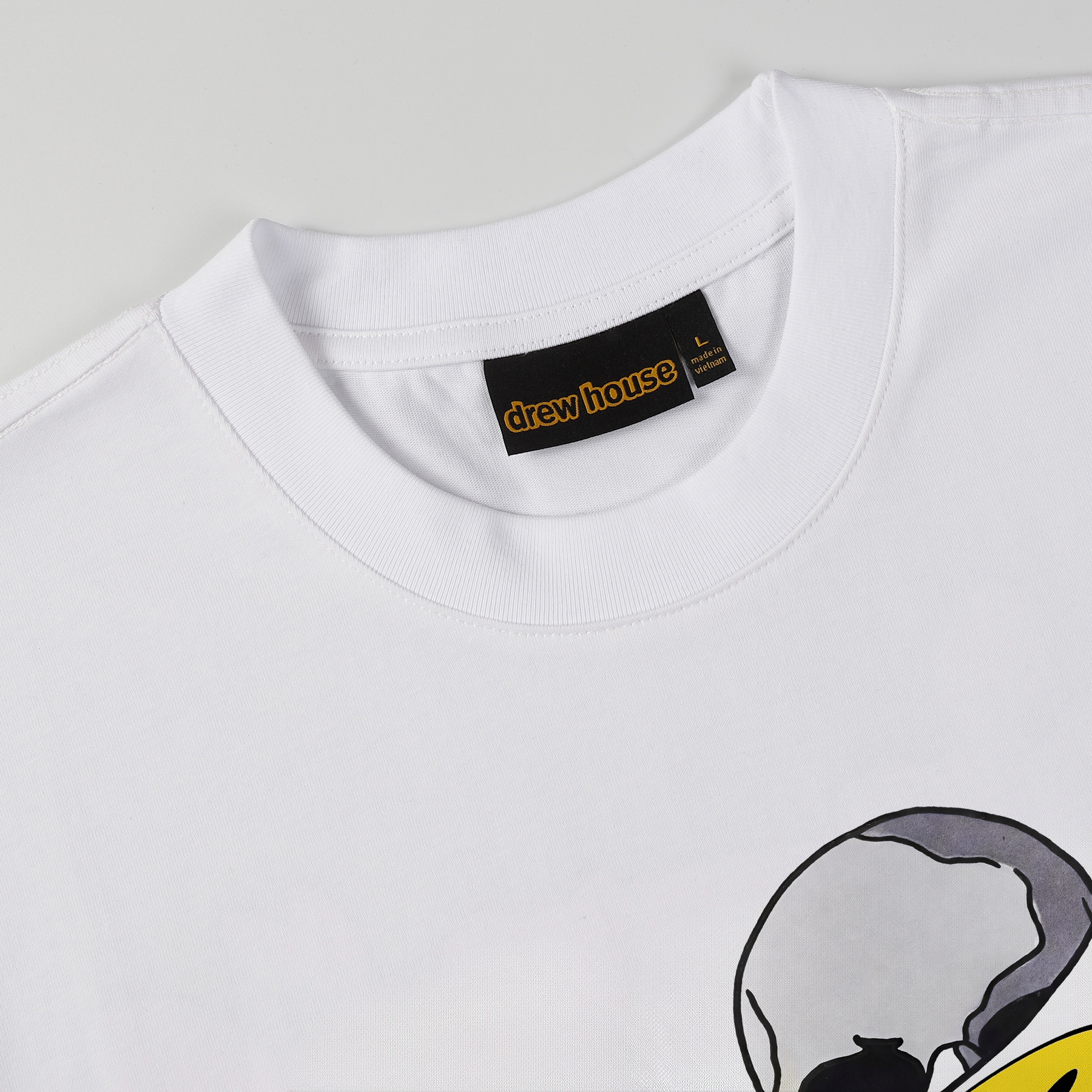 Drew House Designer luxury T shirt men's and women's T-Shirts Skull