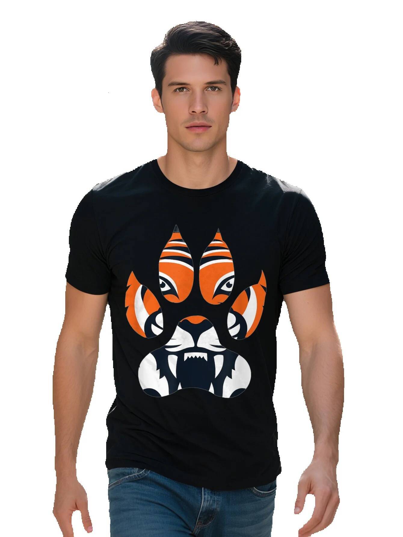 Men S T-shirt g Cotton Unisex Adults Tiger Paw Animal Lover Wildlife Funny Gift T Shirt 20cd0 ebe5c
