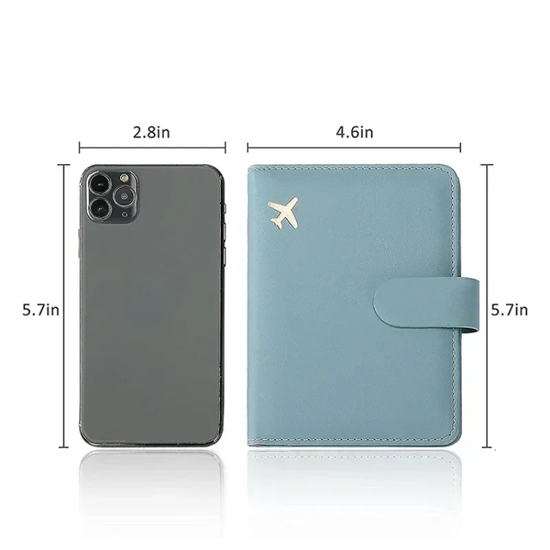 Passport Cover PU Leather Man Women Travel Holder with Credit Card Case Wallet Protector 250811