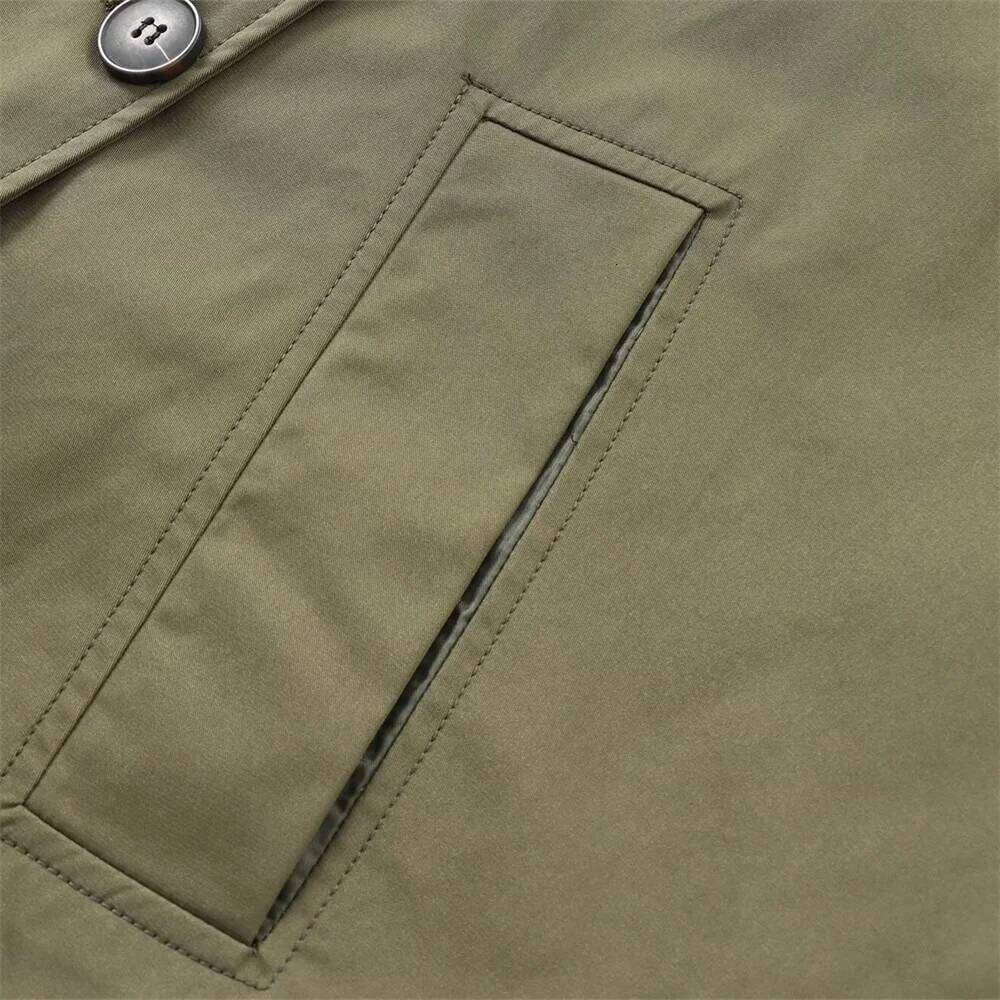 Designer Clothing 2025 2024 RARF Autumn New European And American Style Hooded Long Sleeved Lapel Single Breasted Trench Coat Short Jacket