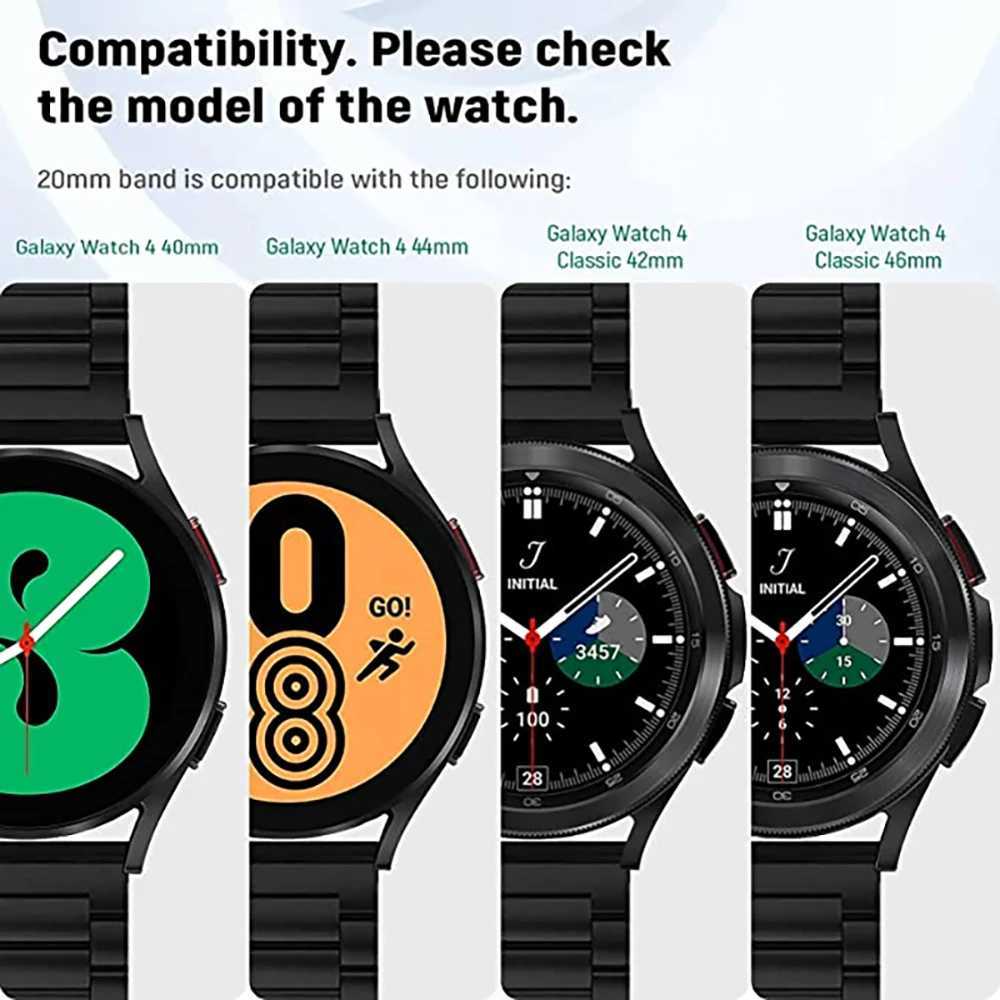 Metal Strap for Samsung Galaxy Watch sh/6/5/4 40mm 44mm Stainless Steel Band Galaxy Watch sh/4 Classic 47mm 43mm 46 42mm/5pro 45mm W250811