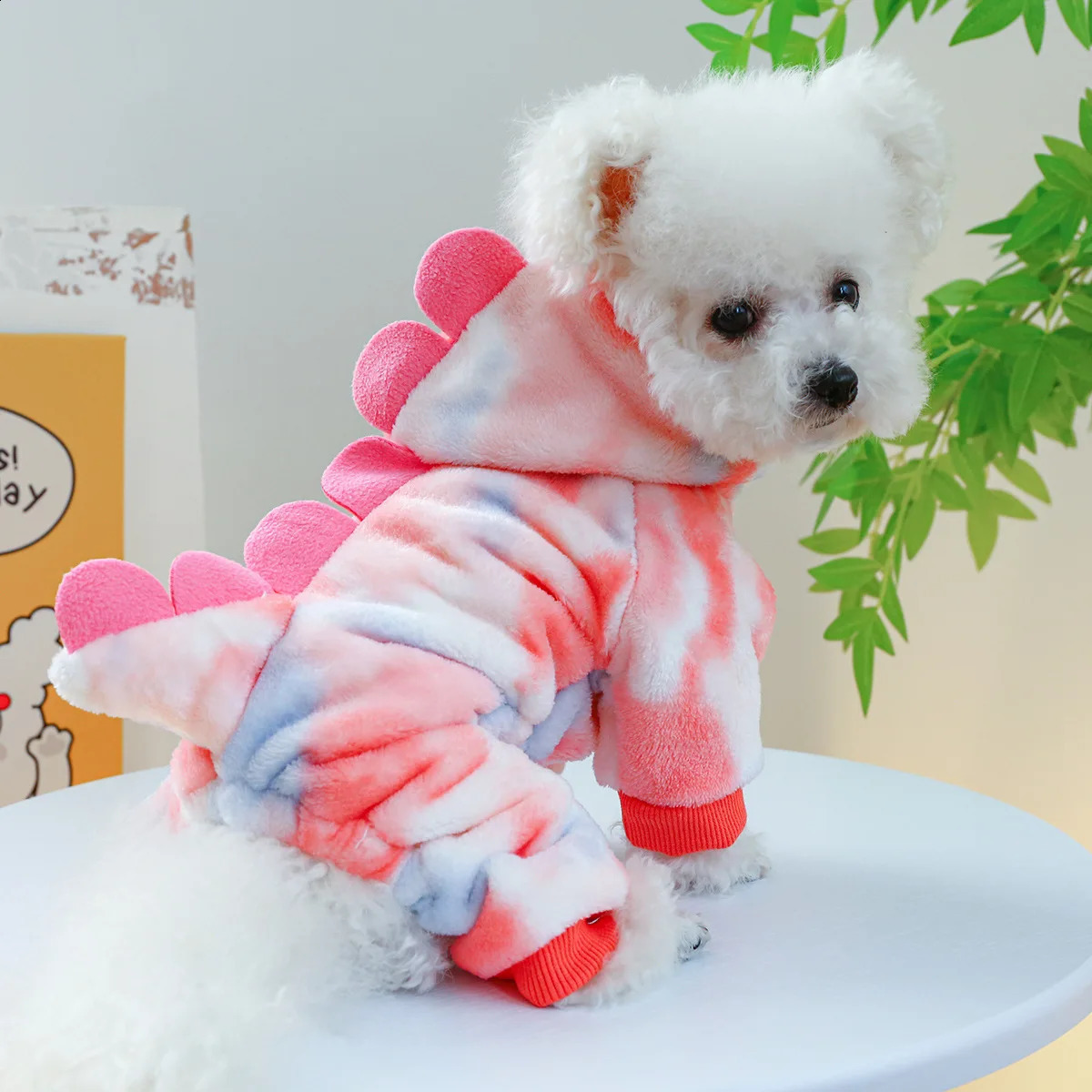 Super Soft Fleece Pet Clothing for Puppy Autumn Winter Plush Warm Dog Overalls Four Legged Dinosaur Unicorn Cosplay Cat Clothing 250806