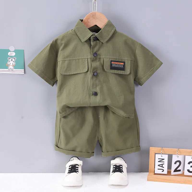 New Summer Baby Clothes Suit Children Boys Shirt Shorts 2Pcs/Sets Infant Outfits Toddler Casual Cotton Costume Kids Tracksuits Z250811