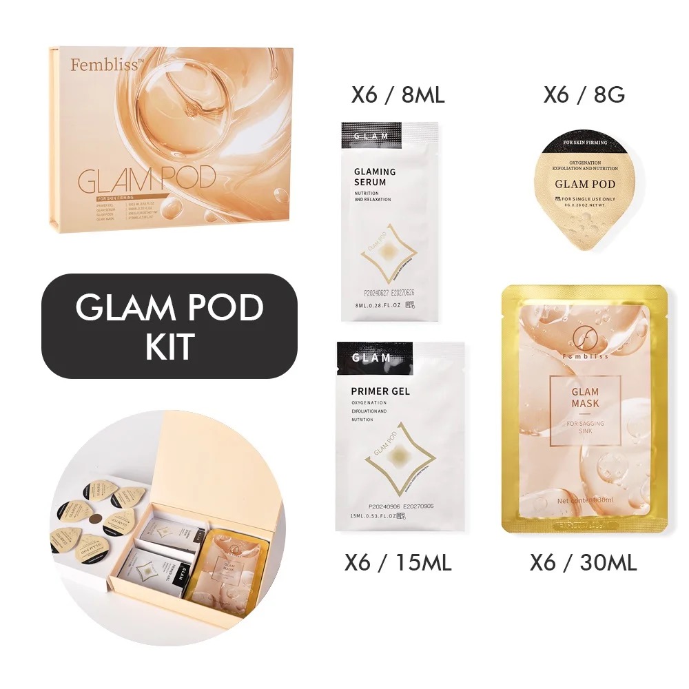 Skin Rejuvenating CO2 Bubble Capsule Gel Set with Oxygen Pod Mask for Exfoliating