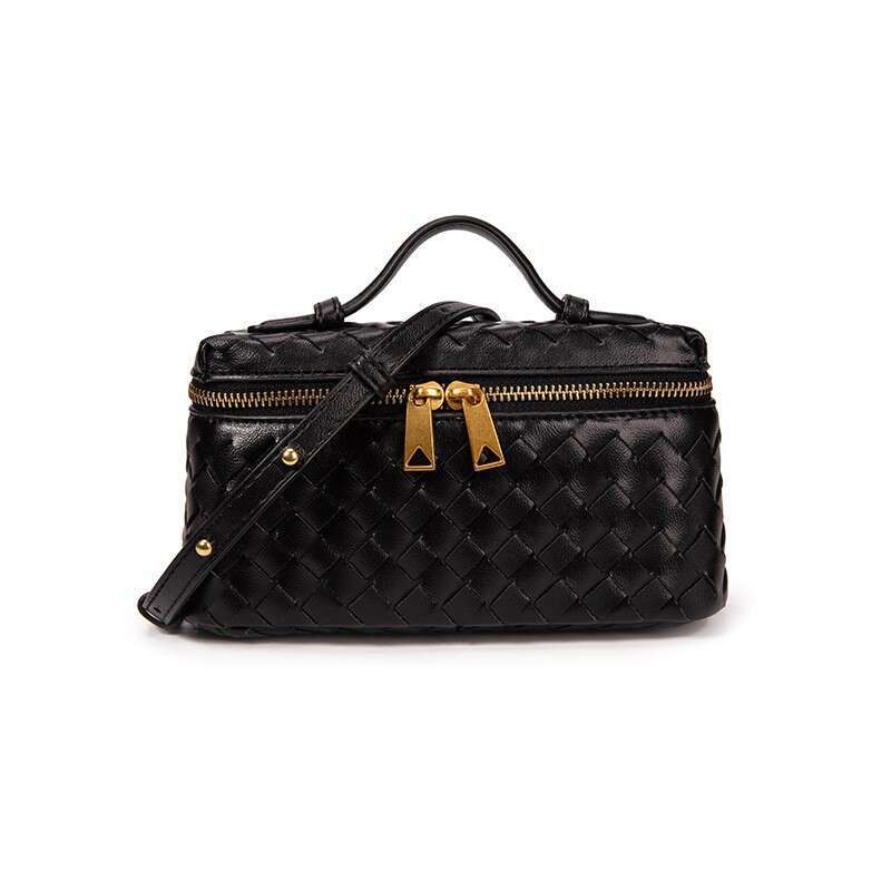 Fashion Trend Lunch Box Handmade New Zipper Bag Trendy Crossbody Square Handbag