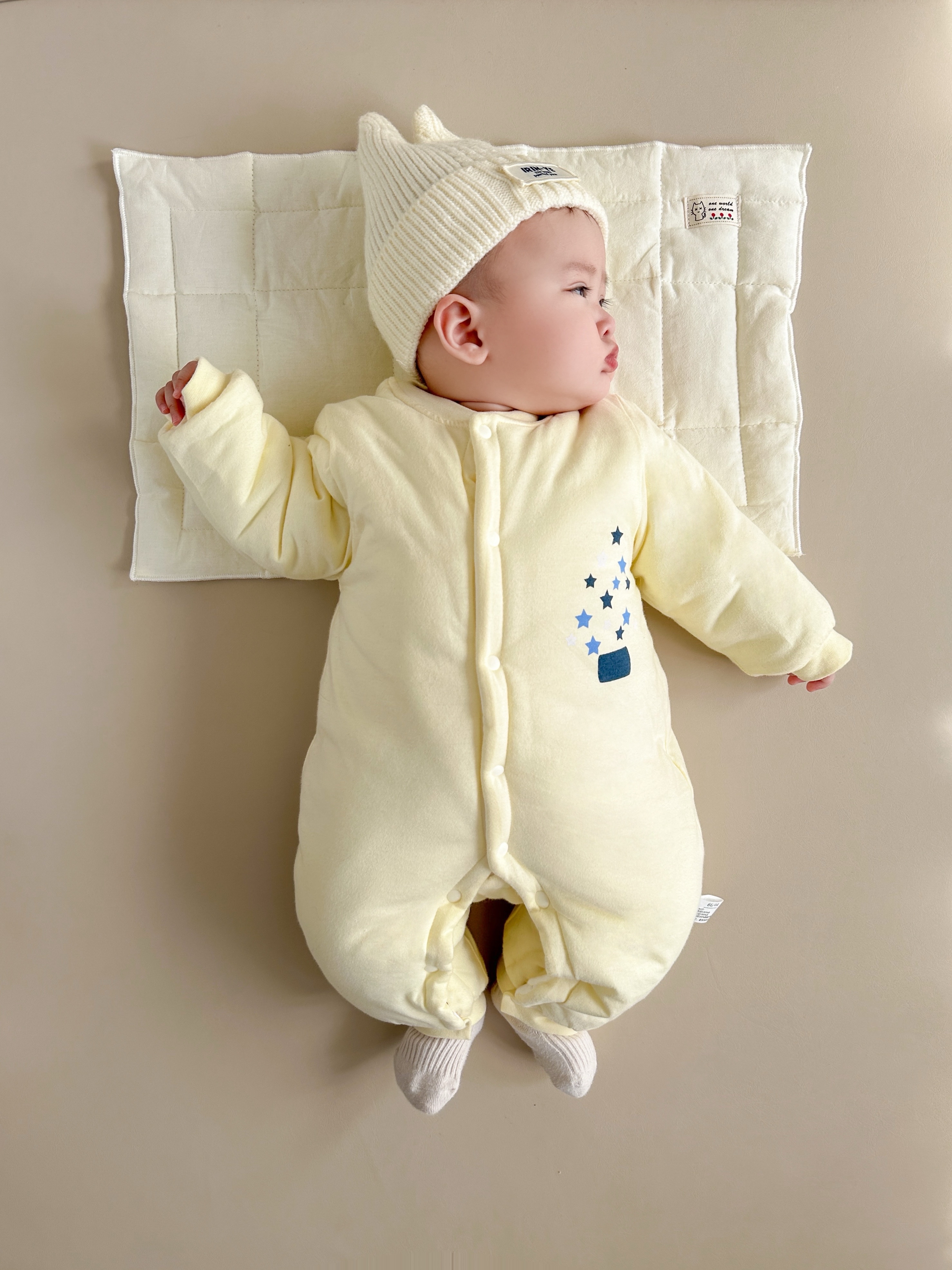 Baby Winter Cotton Warmth Windproof Cartoon Onesie