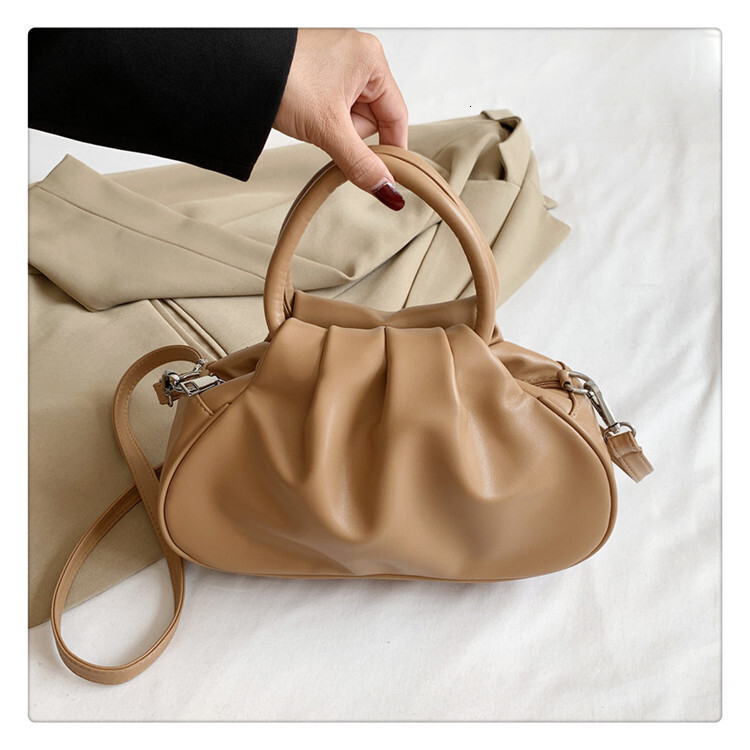 Autumn New Women s Shoulder Bag Korean Style Wrinkled Retro Armpit Handbag Autumn New Designer Bag Simple And design Fashionable Women s Crossbody Bag