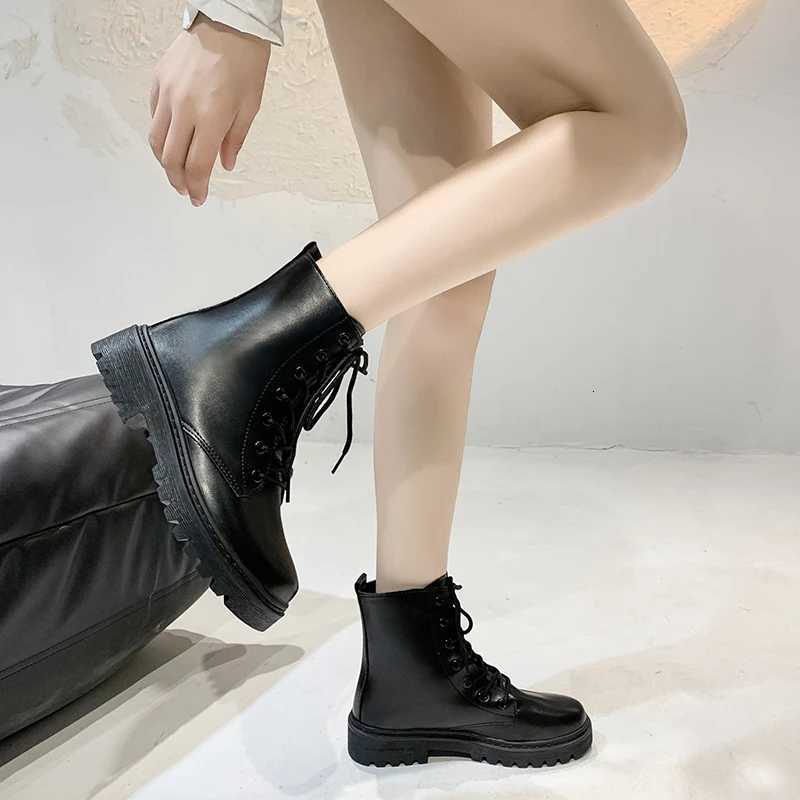 New Style Round Toe Square Heel Cross Strap Fashionable Womens Shoes Casual and Comfortable Plus Velvet Warm Short Boots W250811