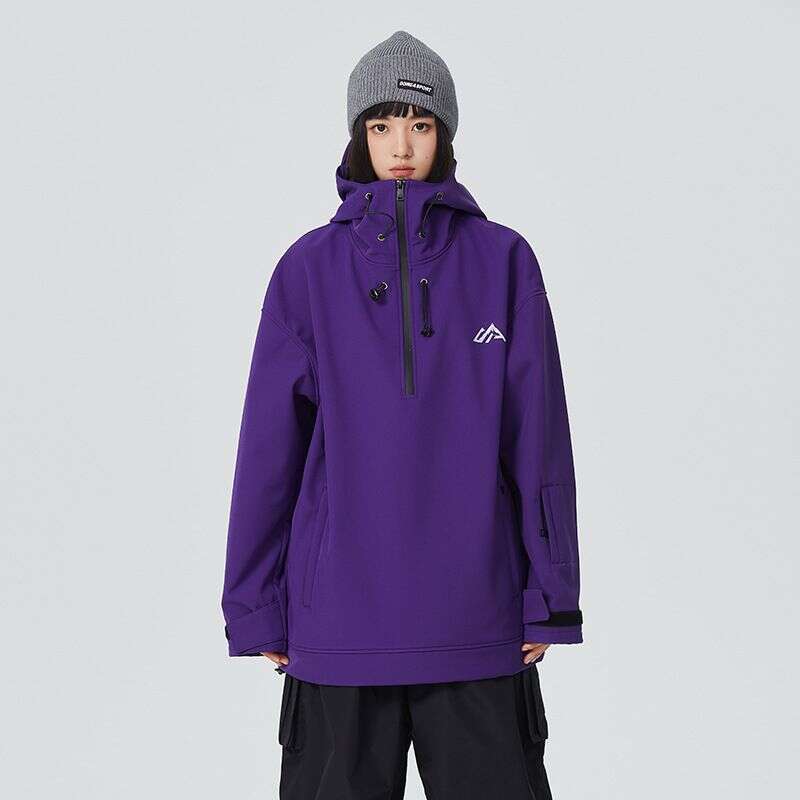 Single Suit Women's Winter Hoodie Hooded Men's Full Pressure Rubber Outdoor Professional Waterproof Double Board Top