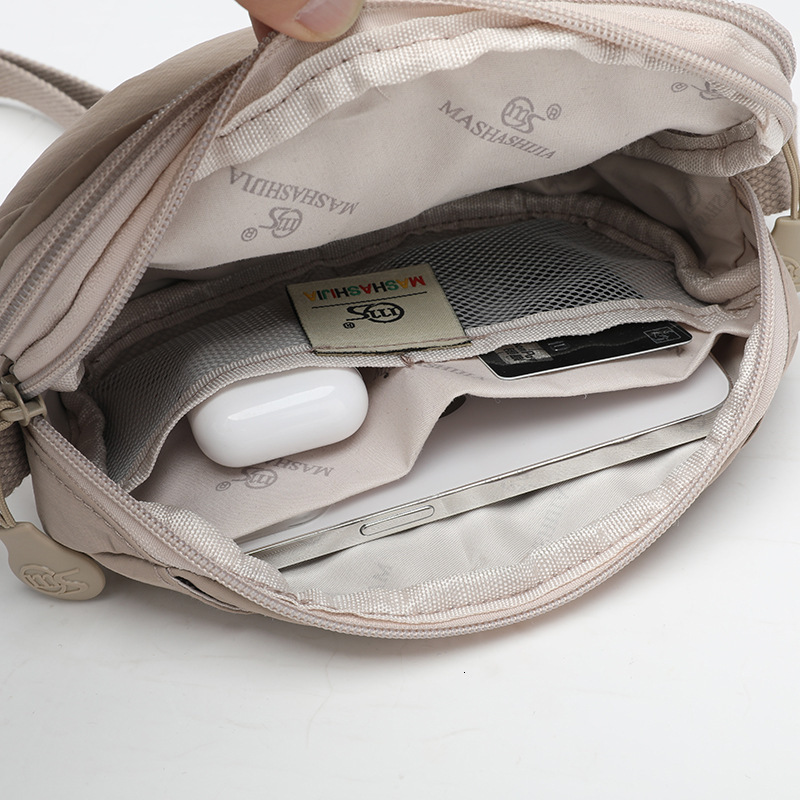 Casual Solid Color Mini Crossbody for Women, New Outdoor Travel Small Shoulder Phone Bag, Ultra-light Waterproof Fabric Bag ddmymoon