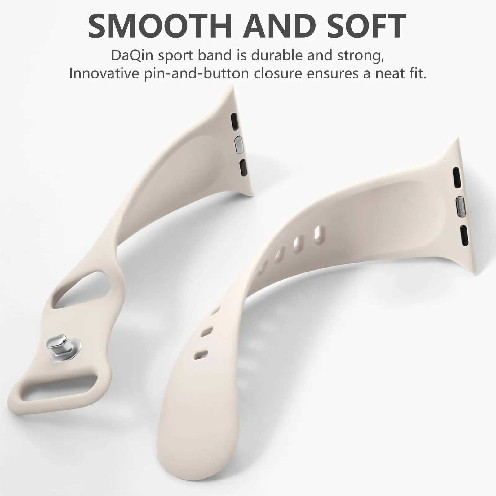 Silicone Strap For Apple Watch Band 40mm 44mm 46mm 45mm 41mm 49mm 38 42 Correa Bracelet iWatch Series 6 Ultra 2 7 8 9 SE 10 Band W250811