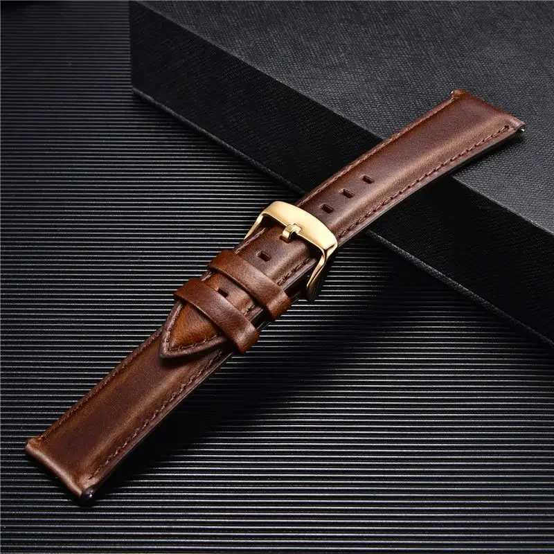 Chukselik Hzl karma Rahat Calfskin Saat Kaylar 18mm 20mm 22mm Erkek ve Kadn Akll Saat Kay Saat Aksesuarlar W250811
