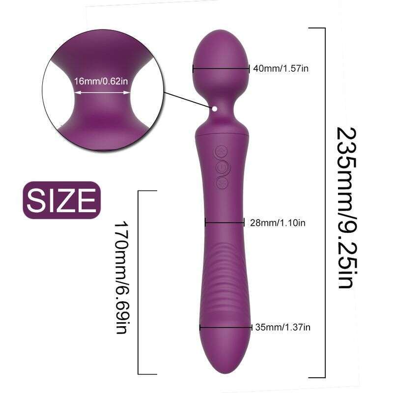 2023USB AM56 Double Charging Head Strong Vibrating AV Vibrator Female G-Spot Masturbating Orgasm Anal Se 2024