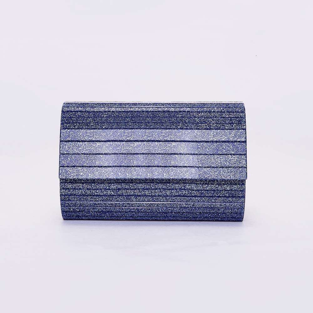 Patchwork Strip Wedding Party Acrylic Evening Handheld Crossbody Women's Bag