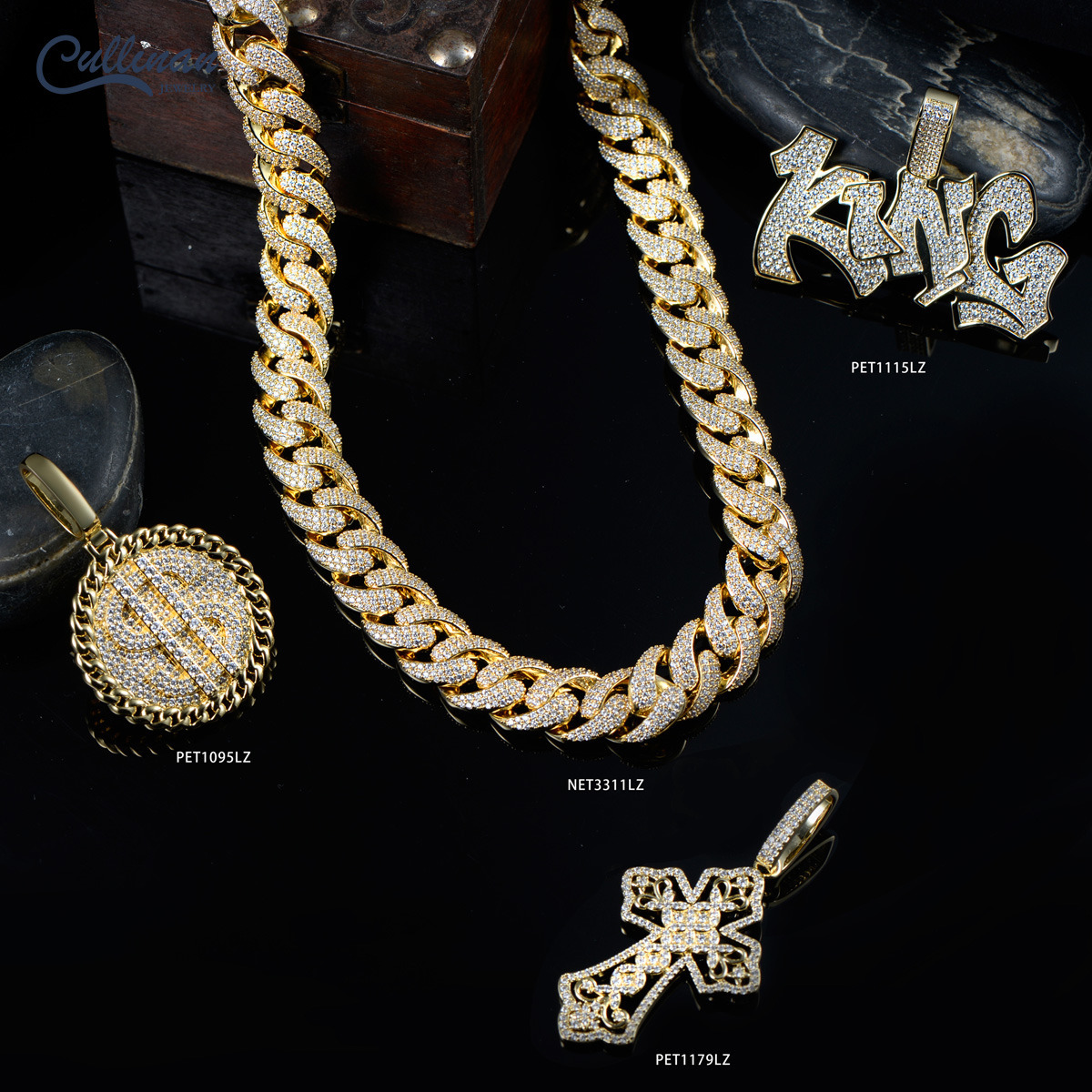 16MM Hiphop Cuban Iced Out Street Fashion Necklace Latest Release 2022 New Trend Style Classic Design Custom Gold Cuban Link Chain