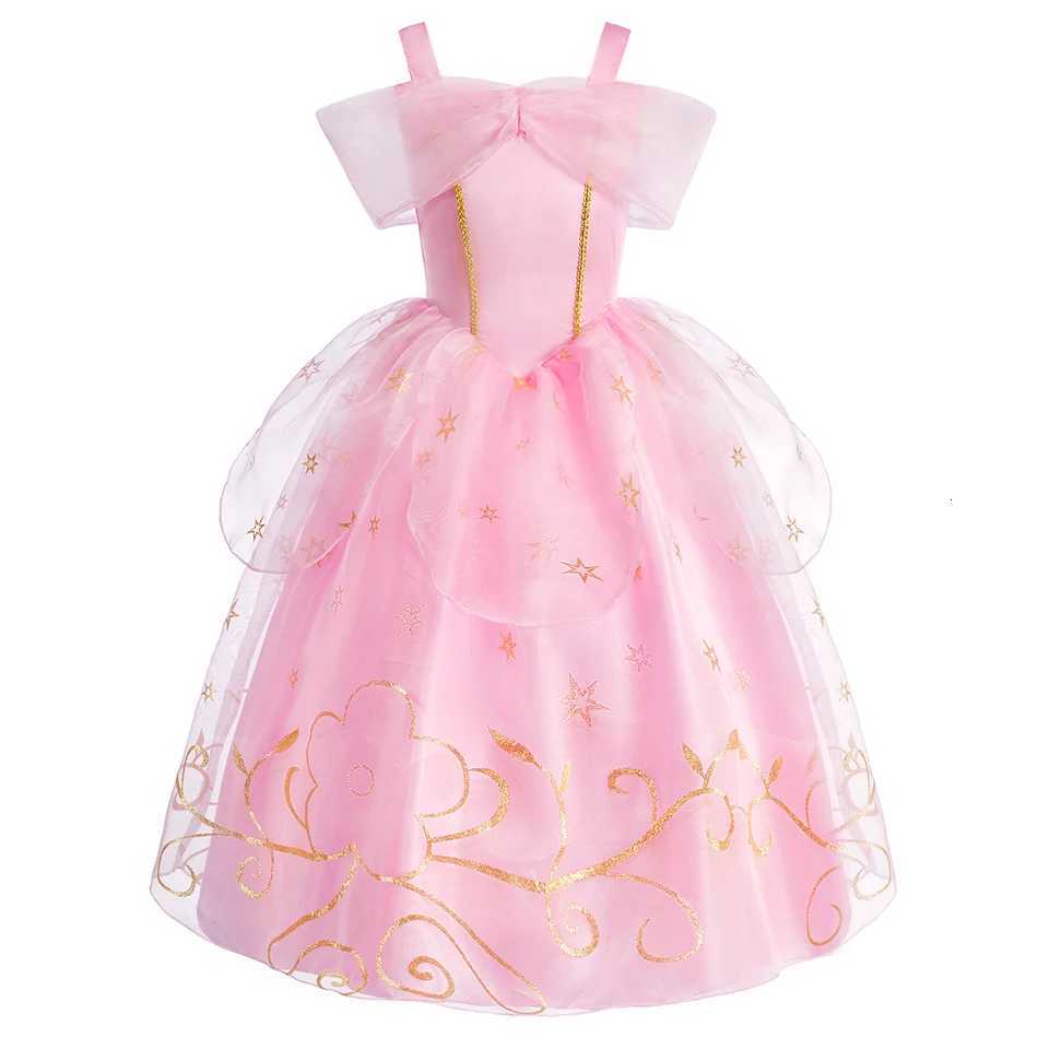 Kids Aurora Multiple Styles Little Girls Princess Straps Cosplay Dress Christmas Halloween School Activities Performance Clothes W250811