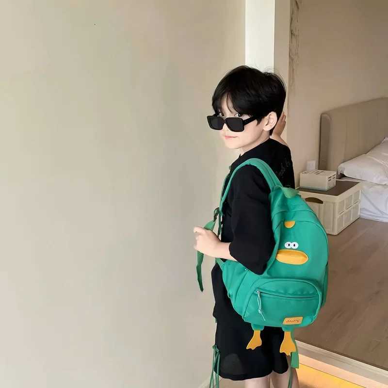 Cool Duck Backpack Fashionable Casual Versatile Children Schoolbag Stylish Backpack Student Bag M250811