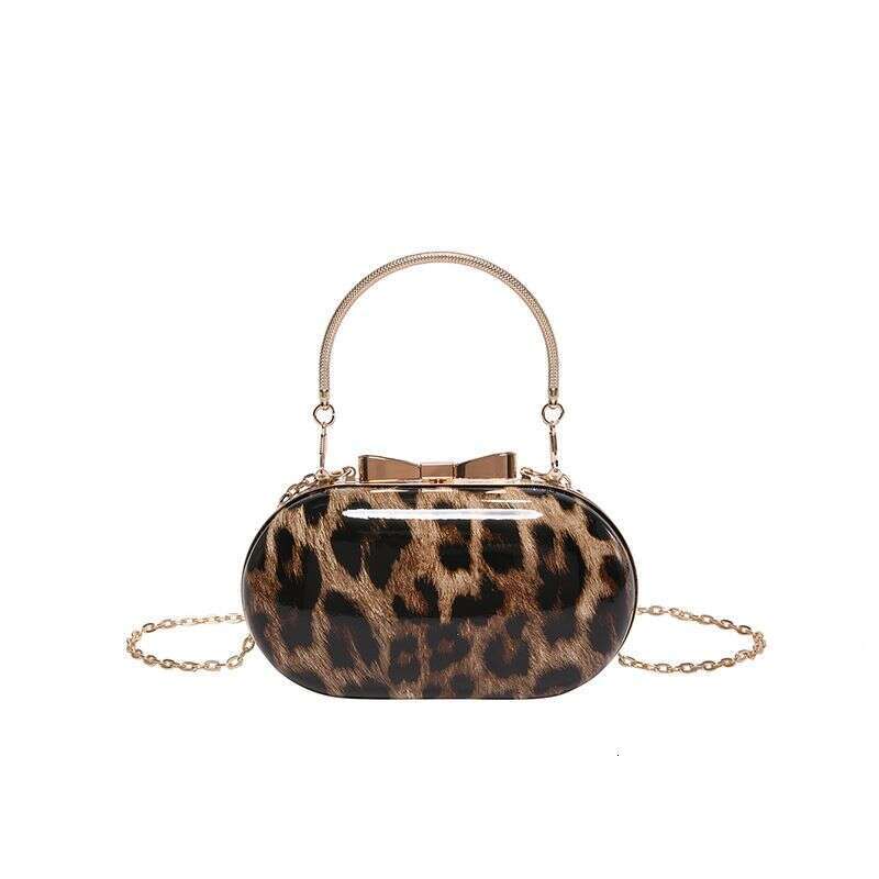 Trendy Leopard Print Handbag 2025 New Summer Fashion Chain Shoulder Elegant Women's Bag