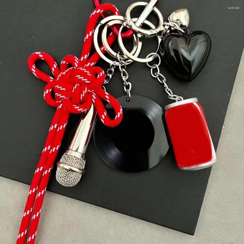 Good-luck Hand Woven Chinese Knot Tie Keychain Mobile Phone Hanging Decoration Delicate Gift Keyring Bag Accessories Pendant