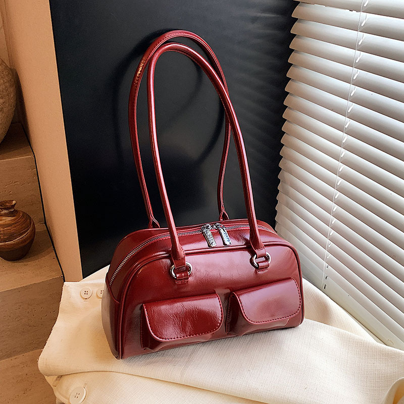 Niche Bowling Underarm for Women New Korean Fashion Large Capacity Commuter Shoulder Bag ddmymoon