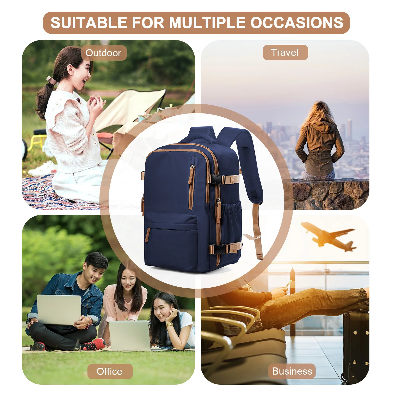 Men Travel Backpack Airplane Bag Hand Luggage Wizzair 40x30x20 CarryOns Laptop Women Cabin Bags School Backpacks 250811