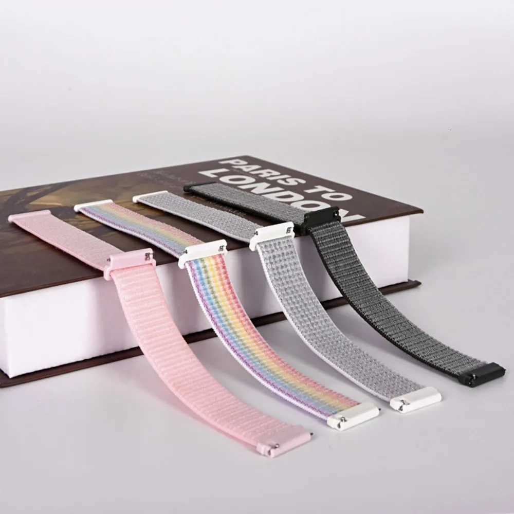 22mm 20mm Nylon Loop Strap for Samsung Galaxy Watch 3/4/5/6/Gear S3 Wristband for Huawei Watch 4/GT-2-3-Pro/Amazfit GTR/GTS Belt W250811