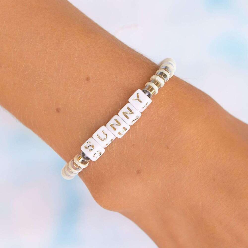 Pack Sunny Seabright Days Stack Set of 3 Stackable for Women, Summer Accessories Cute - 1 Chain Bracelet & 2 String Bracelets