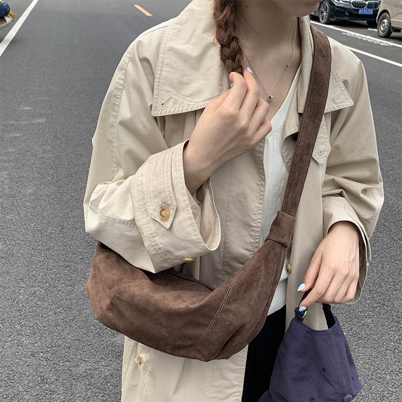 Suede Dumpling Casual Crossbody for Women 2025 New High-End Large Capacity Shoulder Underarm Bag ddmymoon
