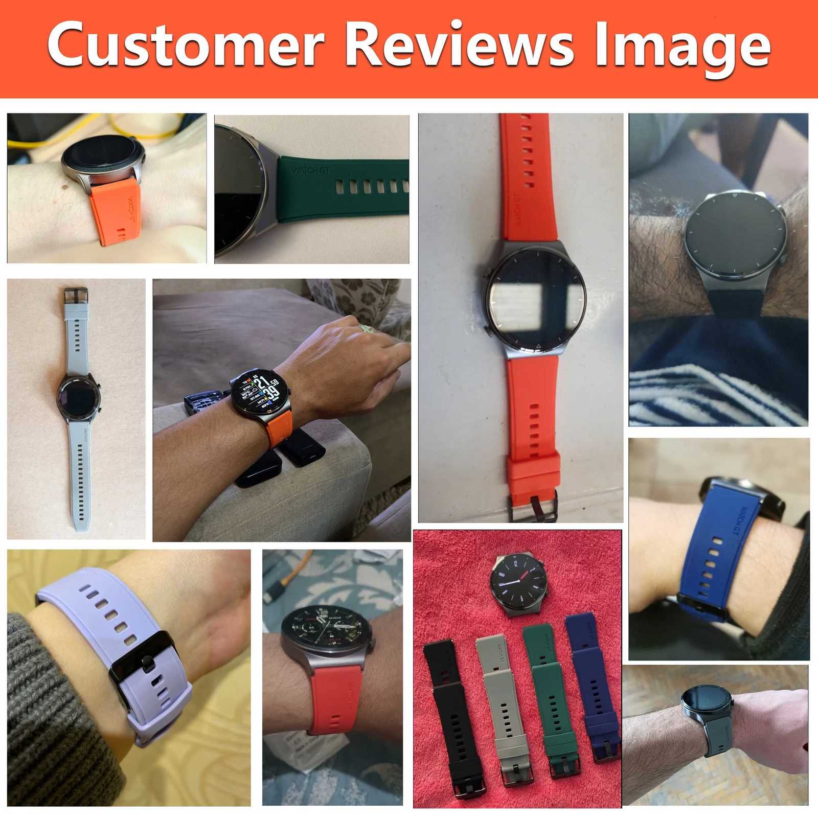 22mm Official Silicone Band For Huawei Watch GT 2 3 Pro Straps Original Watchband For Huawei GT2 GT3 GT4 Pro 46mm Wrist Bracelet W250811