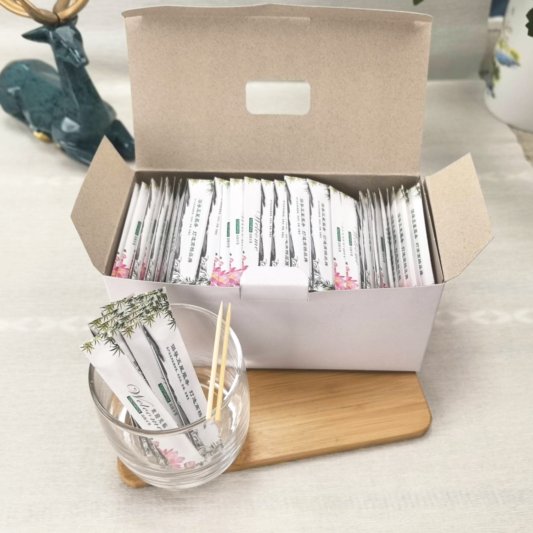 Natural Bamboo Toothpicks-Sustainable Choice for Teeth Cleaning