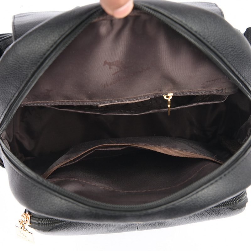 Soft Leather Women 2025 New High-end Casual Large Capacity Backpack Fashion Travel Student School Bag ddmymoon