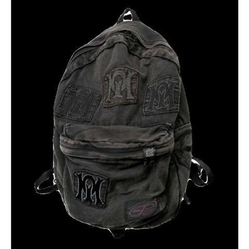 Unisex Black Denim Backpack Y2k School Bag Large Capacity Women Fashion Design Backpacks Grunge Book Bags for High School Students T250811