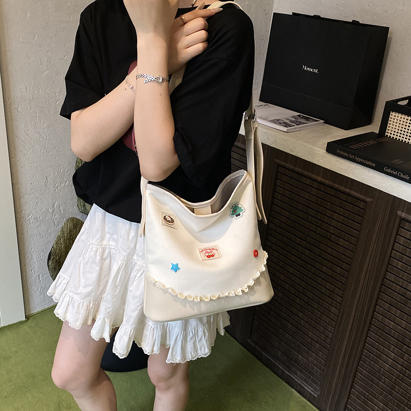 2025 New Trendy Color-Block Commuter Bucket for Women, Cute Versatile Light Luxury Single Shoulder Crossbody Bag ddmymoon