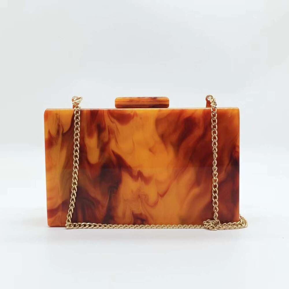 Hot Selling New Marble Pattern Acrylic Evening Clutch Shoulder Crossbody Wedding Fashion Women's Bag