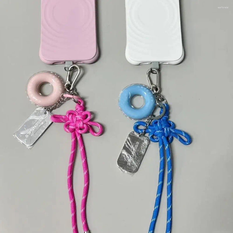 Good-luck Hand Woven Chinese Knot Tie Keychain Mobile Phone Hanging Decoration Delicate Gift Keyring Bag Accessories Pendant