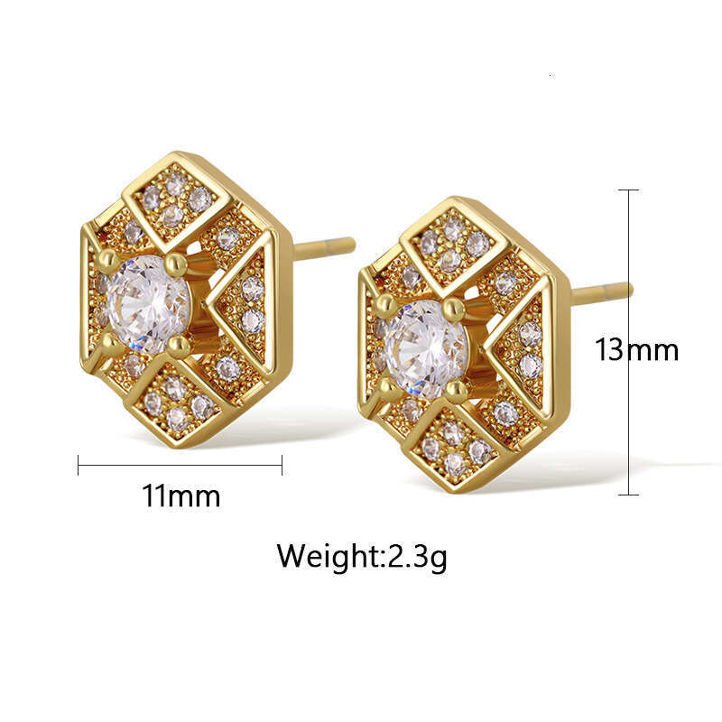 DHcollections New Fashionable Pearl Zircon Simple Earrings