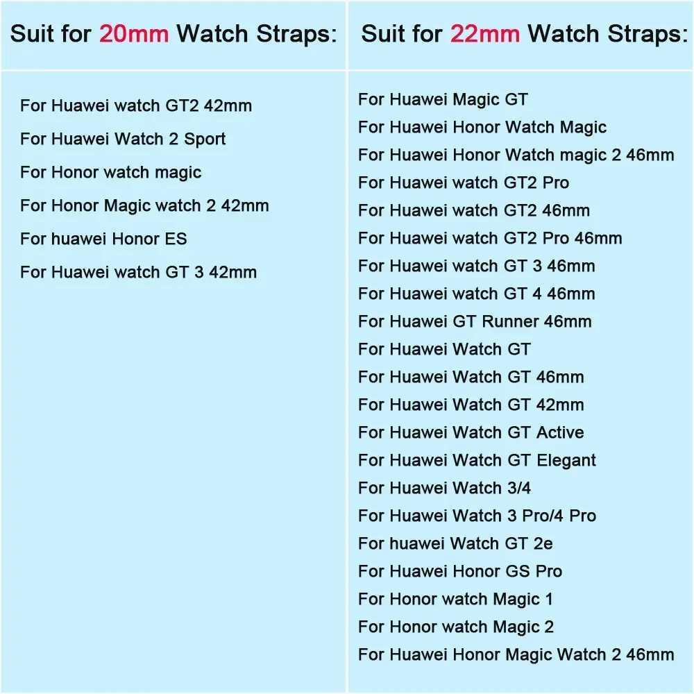 20 22mm Silicone Strap For Huawei Watch 3 4 Pro GT 4 46mm/GT 3/GT Runner/GT 2 Pro/GT 3 Pro Band For Honor Watch Magic 2 Bracelet W250811