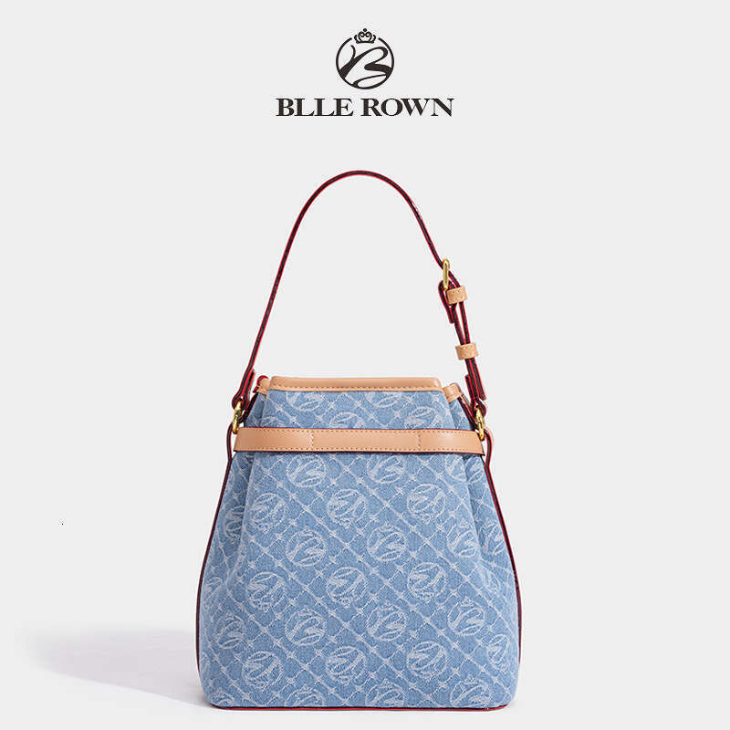 New Commuting Casual Versatile Denim Single Shoulder High-End Handbag Crossbody Bag