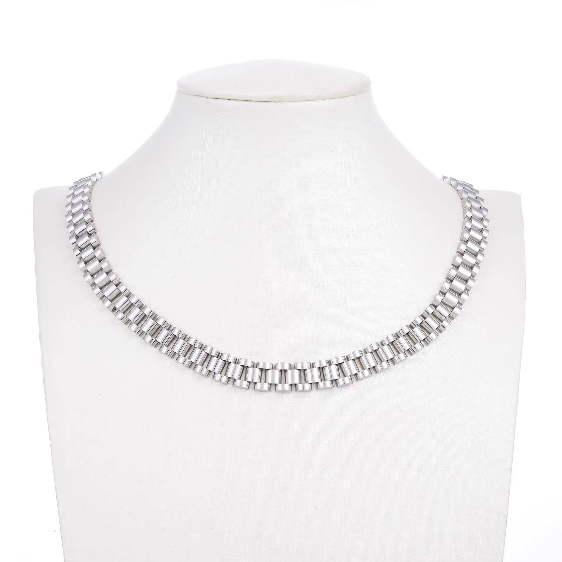 Popular Design Custom Watch Chains Gold Plated Stainless Steel Fashion Jewelry Necklaces for Men