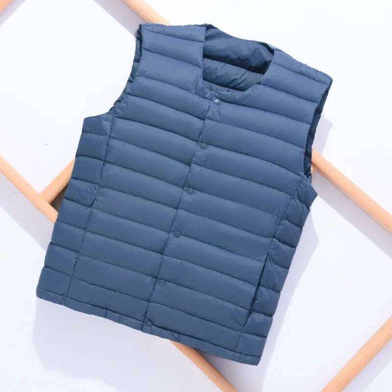 NewBang 7XL Plus Size 90 White Men Ultra Light Down Vest Portable V-neck Sleeveless Coat Man Winter Warm Liner