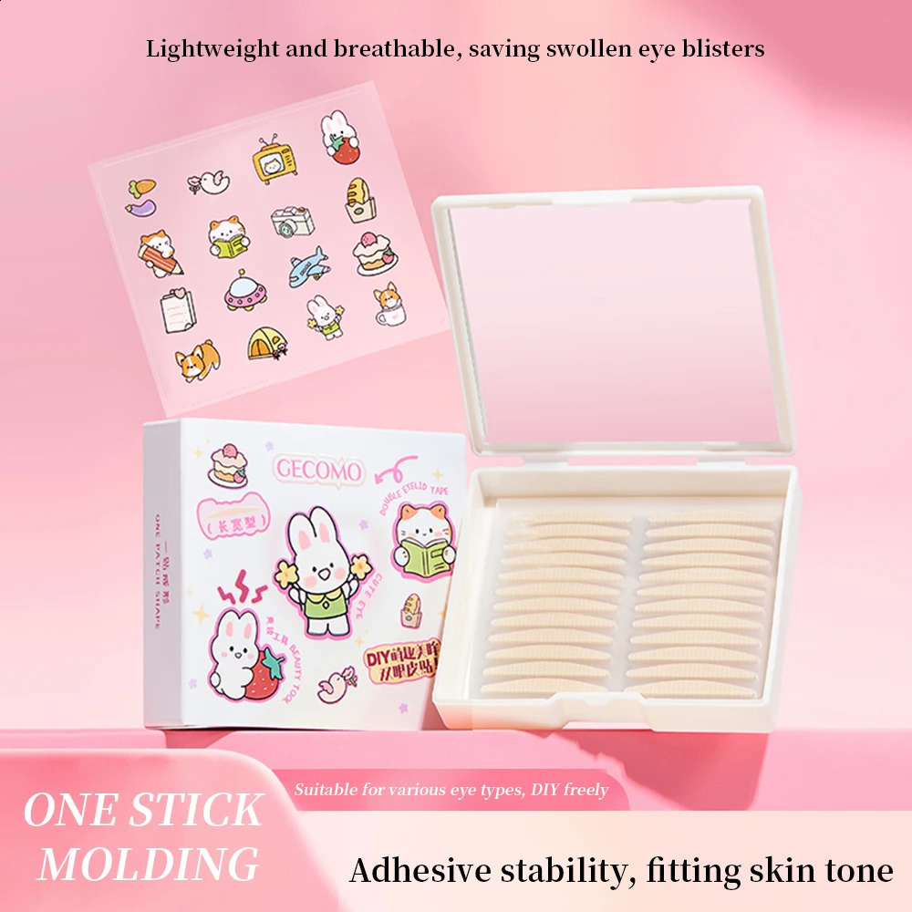 240 PCS Natural Invisible Double Eyelid Tape With Box Waterproof And Long-lasting Shaping Convenient Storage Beauty Tools 250807